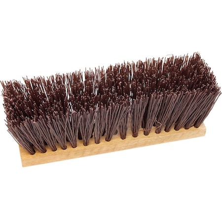The Brush Man 16 in Street Broom, Brown Poly Fill, 6PK ST9165